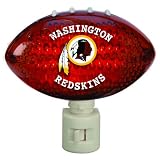 Pack of 2 NFL Washington Redskins Football Shaped Night Lights