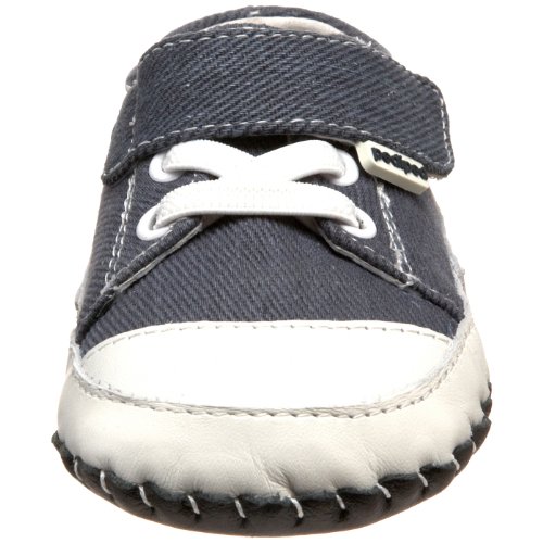 pediped Originals Sam Crib Shoe (Infant),Navy,Small (612 Months
