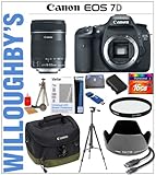 Canon EOS 7D 18 MP CMOS Digital SLR Camera with Canon EF-S 18-135mm f/3.5-5 ....