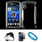 Clear 2 Piece Crystal Hard Snap-On Protector Case for Sony Ericsson XPERIA  ....