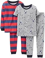 Carter's Little Boys' 4 Piece PJ Set (Toddler/Kid) - Baseball