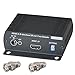 HDMI + BI-DIRECTIONAL IR over single 75ohm RG-6U Coax Cable Extender Balun Sender Receiver BNC