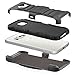 Galaxy S6 Case - Fosmon® (STURDY) Heavy Duty Dual Layer Hybrid Stand Case with Shell Holster Combo for Samsung Galaxy S6 2015 (Black)