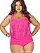 Women's Retro Tassel High Waist Swimwear Swimsuit Bikini Sets