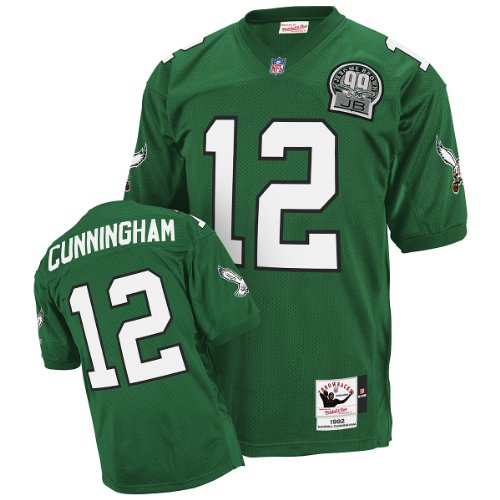 Mitchell & Ness Philadelphia Eagles 1992 Randall Cunningham Authentic Throwback Jersey Size 60