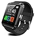 Yuntab Mobile U8 Watch SmartWatch Bluetooth 3.0 Silicone Wristband for Apple iOS smartphone iphone 4 / 4S / 5 / 5C / 5S / 6 Android Samsung S2 / S3 / S4 / Note 2/3 Note HTC Nokia (Black)
