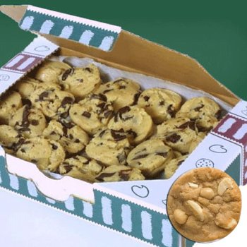 Chippery Gourmet White Chunk Macadamia Nut Cookie Dough - Two, 48 ct., 1 oz. Pre-portioned... by Chippery