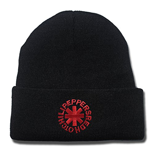 Red Hot Chili Peppers Rock Band Logo Beanie Fashion Unisex Embroidery Beanies Skullies Knitted Hats Skull Caps