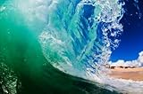 Wallmonkeys Peel and Stick Wall Decals - Shorebreak Wave - 48