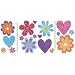Just for Kids Flirty Flowers Self-Stick Applique