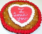 Scotts Cakes 1 lb. Chocolate Chip Cookie Cake with Heart