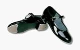 Youth Black Strap Tap Tap Shoes