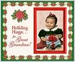 Holiday Hugs for Great Grandma - Christmas Picture Frame Gift