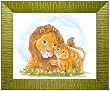Jungle Art Collection - Lions - Childrens Wall Art, Kids Wall Art, Nursery Wall Art