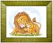 Jungle Art Collection - Lions - Childrens Wall Art, Kids Wall Art, Nursery Wall Art