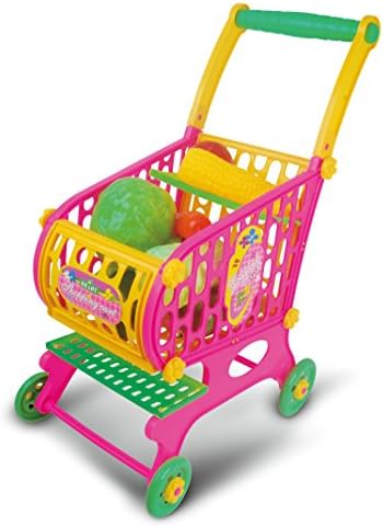 Amartshow simulation Children supermarket shopping cart trolley with 10 kinds of vegetables every family Toys Shopping Cart Pretend Play vegetablesStroller Baby Toys for Children