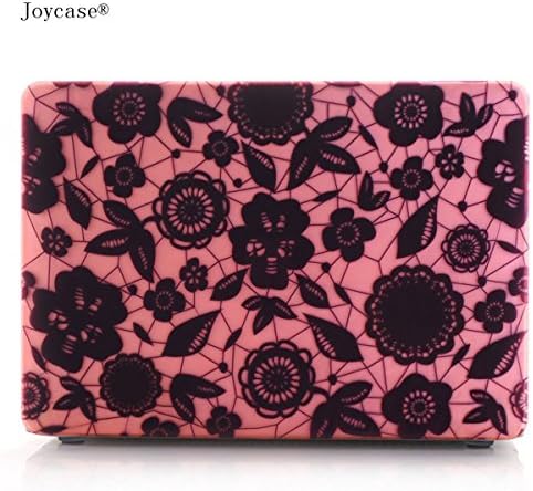 Joycase® Macbook Pro 15-inch A1286 No Retina Display Hard Shell Case Smart Cover -New Design Matte Surface Snap-on Premium Quality Clear Plastic Folio Sleeve Case Cover CD-ROM Driver - Red Lace Flower