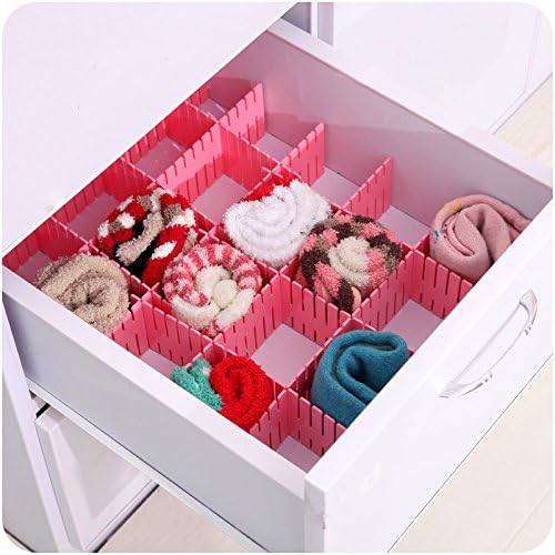 Chanyi(TM) Plastic Grid Drawer Divider Tidy Home Storage Organizer(Blue)