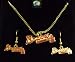 Atlanta Braves MLB Pendant w/chain & Earring Gift Set