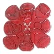 Art glass centerpiece, 'Crimson' Art glass centerpiece, 'Crimson'