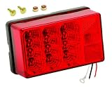 Wesbar Waterproof Low Profile 7-Function Right/Curbside 4x6 LED Tail Light