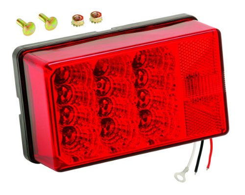 Wesbar Waterproof Low Profile 7-Function Right/Curbside 4x6 LED Tail Light