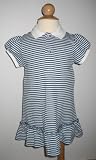 Ralph Lauren Girls 2 Piece Ruffled Hem Polo Dress with Logo