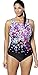 Aquabelle Women's Flower Bomb High-Neck Swimsuit