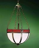 16 Bent Gothic Basket-4 Lt Center Rod/4 Chains/4Wire/Cnpy