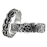 Sterling Silver Celtic knot Pentacle Banshee Guardian Ring (sz 4-15) Sterling Silver Celtic knot Pentacle Banshee Guardian Ring (sz 4-15)