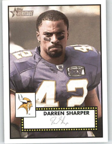 2006 Topps Heritage #379 Darren Sharper - Minnesota Vikings (Short Print)(Football Cards)