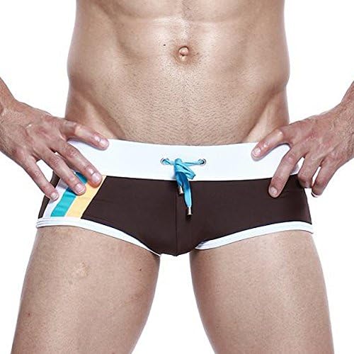 Men's Swimming Trunks Tether Swimwear Shorts Medium Coffee