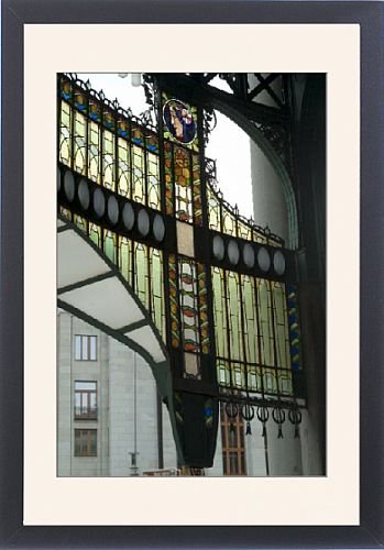Framed Prints of Stained glass Art Nouveau (Jugendstil) detail, Municipal House, Prague, Czech from Robert Harding
