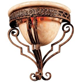 Maitland-Smith Fossil Stone Wall Sconce by Maitland-Smith