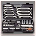 62 Pc Metrinch Combo Spanner Socket & Wrench Set