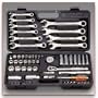 62 Pc Metrinch Combo Spanner Socket & Wrench Set