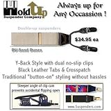 Sand Dune Tan Colored dual clip men's suspenders