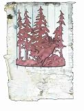 11W Deer Through The Trees Wall Sconce Ceiling Fixture
