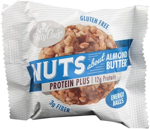 New - Betty Lou's Nut Butter Balls - Protein Plus - Almond - 1.7 oz - 12 ct