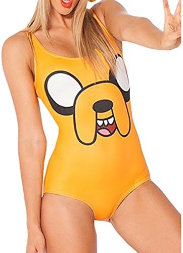 Ylina Women's Dog Trangle Slim Swimsuits Bathing Suit Jumpsuit Swimwear