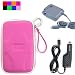 Nintendo DS Lite Eva Carrying Case for Nitendo DS Lite NDS Lite + AC Adapter for Nintendo DS Lite + Car Charger Cigarette Lighter Adapter for Nintendo DS Lite (Many Color Available)