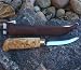 Wolf Carving Puukko Knife Finland