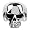 Men's Skull Ring with a Smooth Polished Finish - Size 10