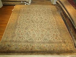 Handmade Indian Jaipur Kashan Rug 12'x15'