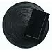 Tag Round Woven Solid Color Placemat and Napkin Set of 4, Black