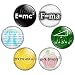 Math and Science Geek 1.25 Inch (32mm) Pinback Button Badge Set