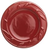 Signature Housewares Sorrento 8-Inch Salad Plates, Ruby, Set of 6