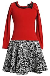 Girls Applique   Long Sleeves Floral Print Dots Print Cotton/Polyester/Knit Jumper  With a Bow(s) and Rhinestones