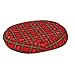 Duro-Med 18-inch Molded Foam Ring Donut Seat Cushion Pillow, Plaid