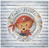 Petit Pirate des Grands Oceans (Small Pirate of the Large Oceans ) by Joelle Wolff poster print,11.8